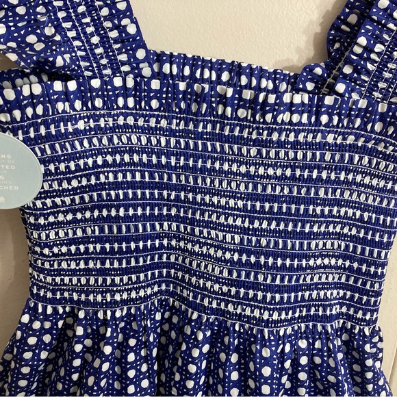 Hill House The Elizabeth Nap Dress in Blue Basketweave/Size M - Picture 11 of 16
